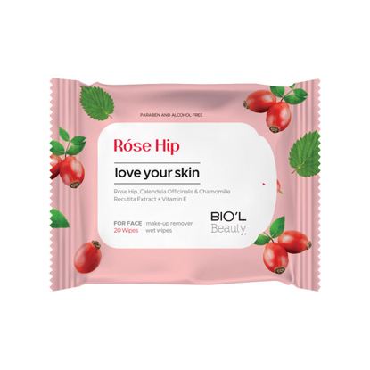 تصویر از بیول دستمال مرطوب پاک کننده آرایش-پوست مختلط-رزهیپ